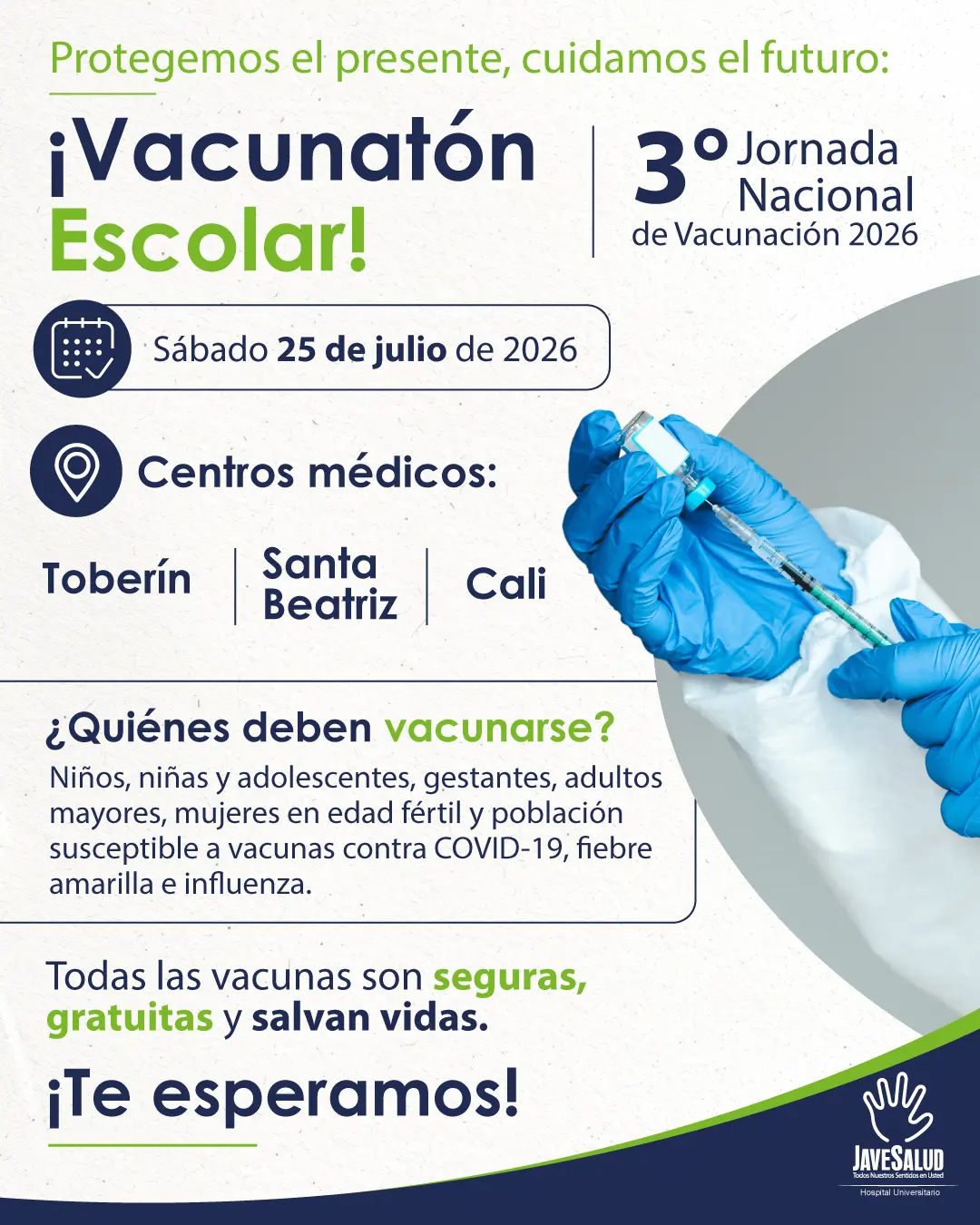 Vacunatón Escolar - 3° Jornada Nacional de Vacunación 2026